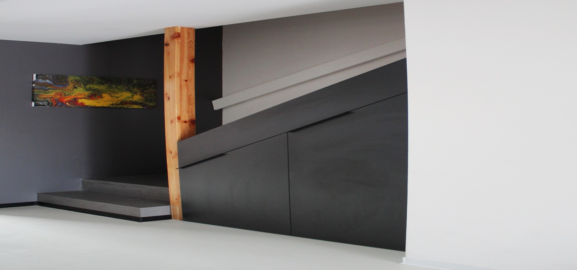 Ściana obita materiałem